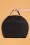 Collectif Clothing - 50s Tammy Herringbone Travel Bag in Black  4