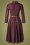 Timeless - 50s Helena Tartan Swing Dress in Burgundy 5