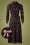 Pretty Vacant - 60s Melissa Polka Bow Dress in Black 2
