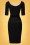 Glamour Bunny - 60s Jacky Pencil Dress in Black and Ivory 6
