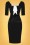 Glamour Bunny - 60s Jacky Pencil Dress in Black and Ivory 3