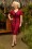 Glamour Bunny - 50s Jessica Pencil Dress in Red 4