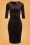 Vintage Chic for Topvintage - 50s Vivian Pencil Dress in Black Velvet 2