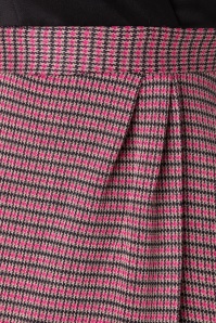 Closet London - 60s Amara Houndstooth Dress in Black and Pink 5