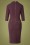 Closet London - 60s Winona Wrap Pencil Dress in Maroon Purple 3
