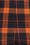 Collectif Clothing - Bonnie Pumpkin Check Trousers Années 50 en Noir et Orange 3