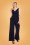 Collectif Clothing - 50s Charline Jumpsuit in Navy
