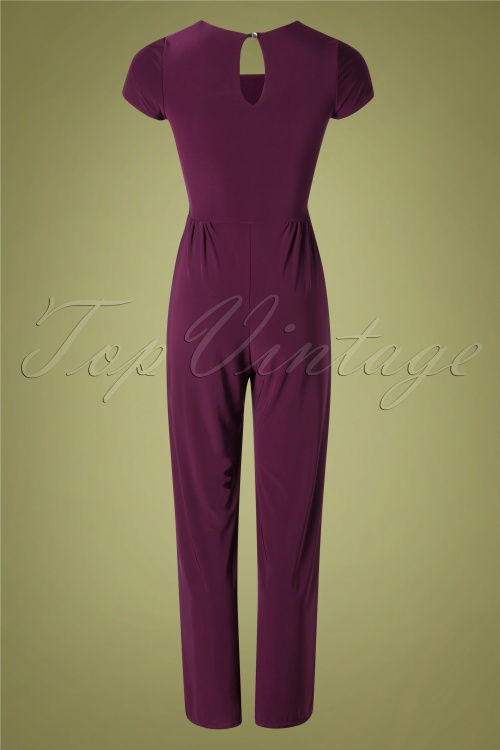 Vintage Chic for Topvintage - Renae Overall in Aubergine 5