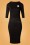 Unique Vintage - Lucinda Wiggle Dress Années 60 en Noir 2
