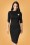 Unique Vintage - Lucinda Wiggle Dress Années 60 en Noir