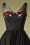 Collectif Clothing - 50s Claudette Occasion Swing Dress in Black 3
