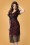 Unique Vintage - Troyes Flapper Dress Années 20 en Rouge et Noir