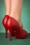Lulu Hun - 50s Carrie T-Strap Pumps in Red 4
