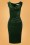 Vintage Chic for Topvintage - 50s Lynn Velvet Pencil Dress in Dark Sage 2