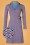 Circus - 60s Dot Wrap Dress in Stone Blue 2