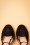 Miss L-Fire - 40s Amber Suede Mary Jane Pumps in Black 3