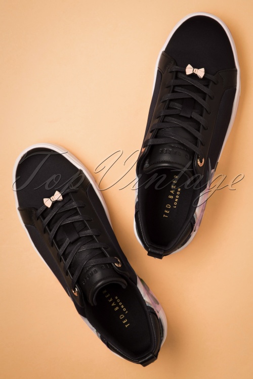 Ted Baker - 50s Rialy Rose Sneakers in Black 4