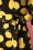 Hearts & Roses - Zesty Lemon Wiggle Dress Années 50 en Noir 4