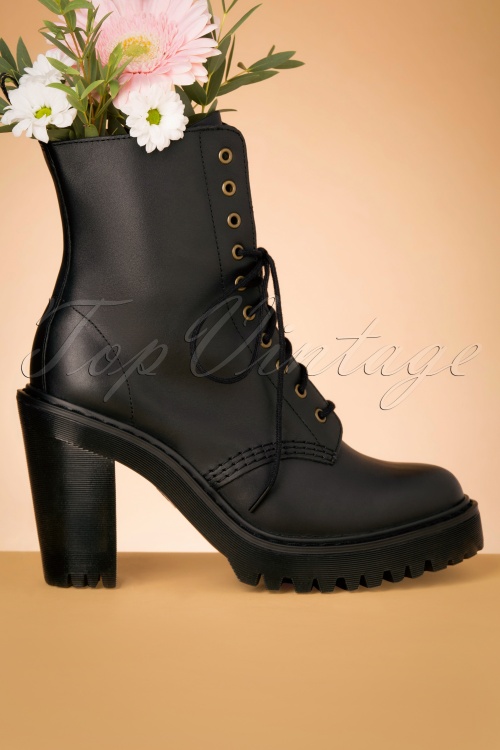 Dr. Martens - Kendra Sendal High Heeled Ankle Boots in Black 4