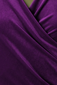 Vintage Chic for Topvintage - 50s Ronya Velvet Pencil Dress in Purple 4