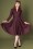 Timeless - 50s Helena Tartan Swing Dress in Burgundy 2
