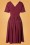 Miss Candyfloss - 50s Caricia Swing Dress in Wine 2