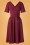 Miss Candyfloss - 50s Caricia Swing Dress in Wine