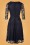 Vintage Chic for Topvintage - 50s Maria Lace Swing Dress in Navy 4