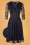 Vintage Chic for Topvintage - Maria Lace Swing Dress Années 50 en Bleu Marine 2