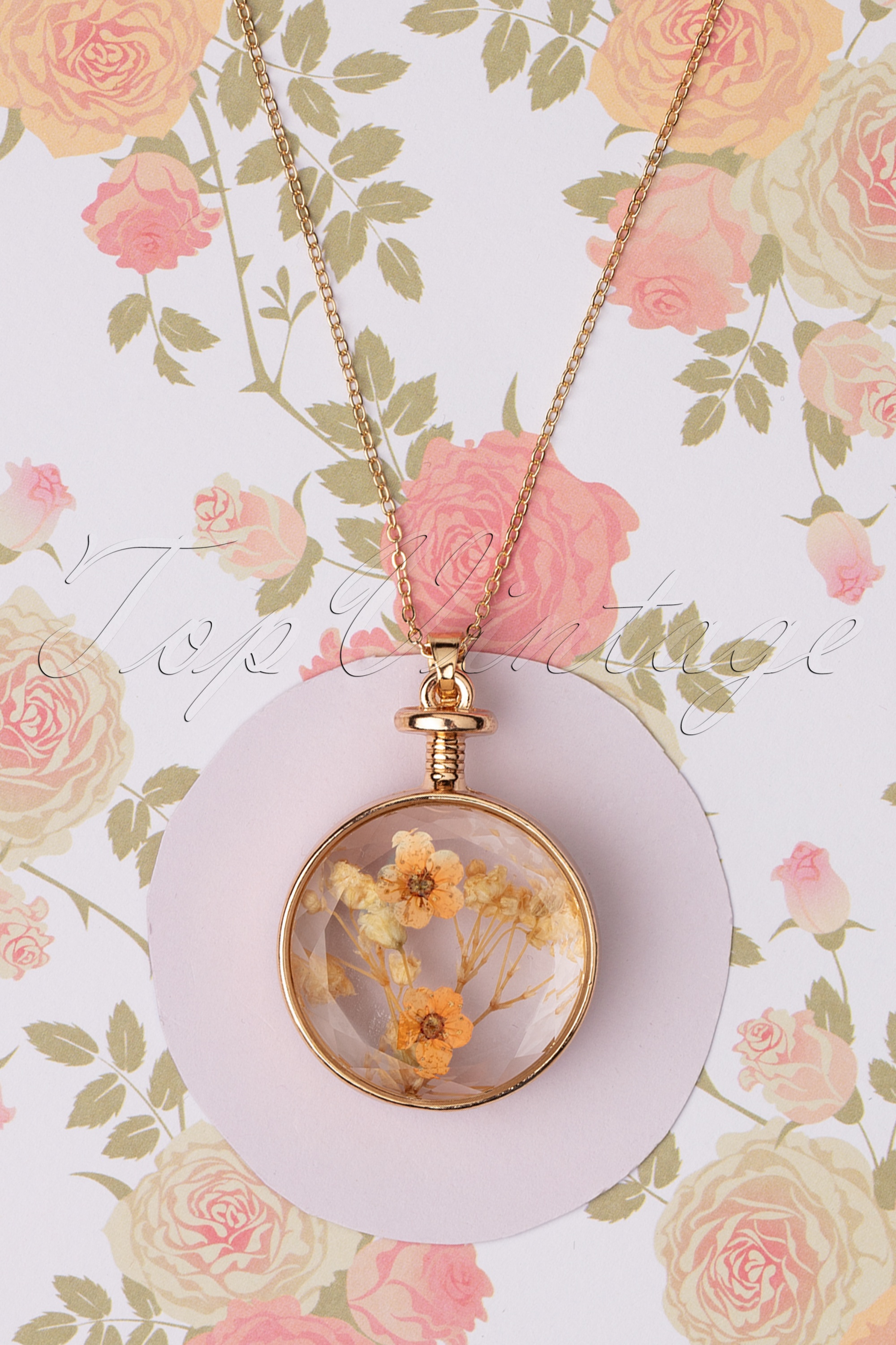 Louche - Bani bloemenketting in goud