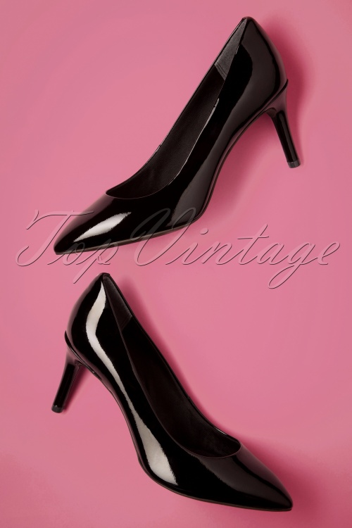 Rockport - 50s Patent Leather Pumps in Black 2