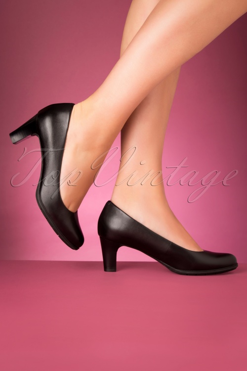 Rockport - 50s Melora Leather Pumps in Black 4