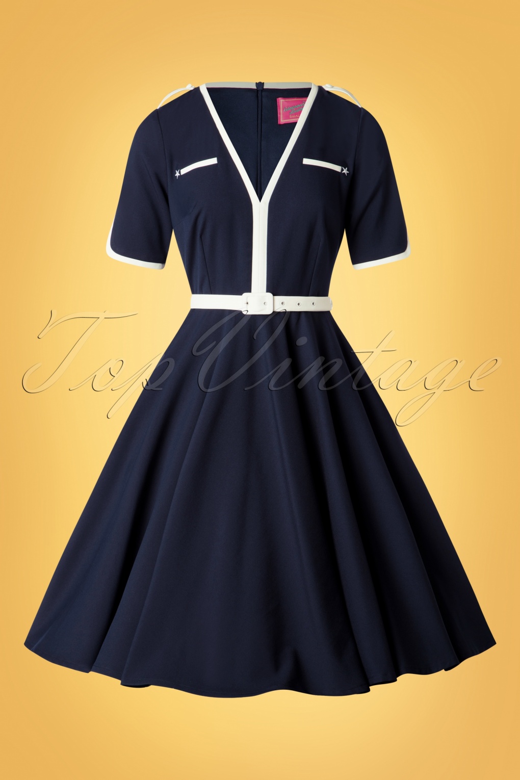 50s Demi Swing Dress in Navy