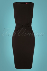 Glamour Bunny - 50s Whitney Pencil Dress in Black  3