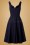 Glamour Bunny - Madison Swing Dress Années 50 en Bleu Marine 9