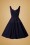 Glamour Bunny - 50s Madison Swing Dress in Navy 4