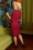 Glamour Bunny - 50s Selena Pencil Dress in Burgundy 2