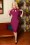 Glamour Bunny - 50s Joy Pencil Dress in Fuchsia Purple 2