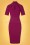 Glamour Bunny - 50s Joy Pencil Dress in Fuchsia Purple 3