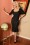 Glamour Bunny - 50s Wendy Pencil Dress in Black Glitter
