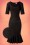 Glamour Bunny - 50s Wendy Pencil Dress in Black Glitter 4