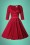 Glamour Bunny - 50s Aline Swing Dress in Bordeaux 4