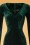 Vixen - 30s Edith Velvet Maxi Dress in Dark Green 2