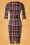 Vixen - 50s Camilla Plaid Pencil Dress in Multi 4
