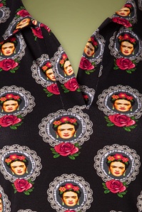 Tante Betsy - 60s Nellie Frida Shirt in Black 3