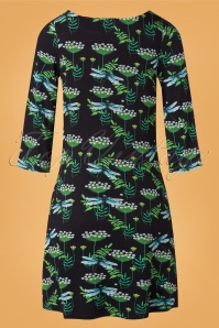 Tante Betsy - 60s Mollie Dragonfly Dress in Black 4