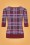 Collectif Clothing - 50s Chrissie Check Jumper in Wine 4