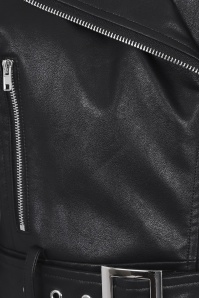 Collectif Clothing - 50s Lana Biker Jacket in Black 3