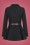 Collectif Clothing - 40s Darienne Plain Peplum Jacket in Black 2