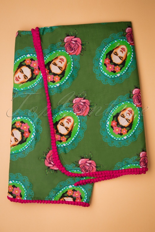 Tante Betsy - 60s Frida Scarf in Green